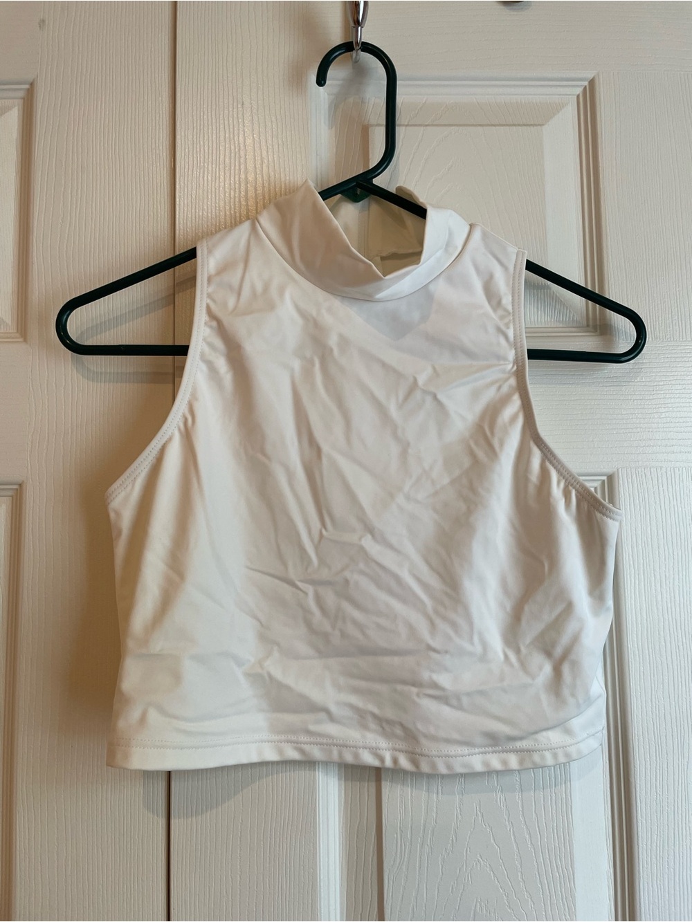 Weissman white crop top